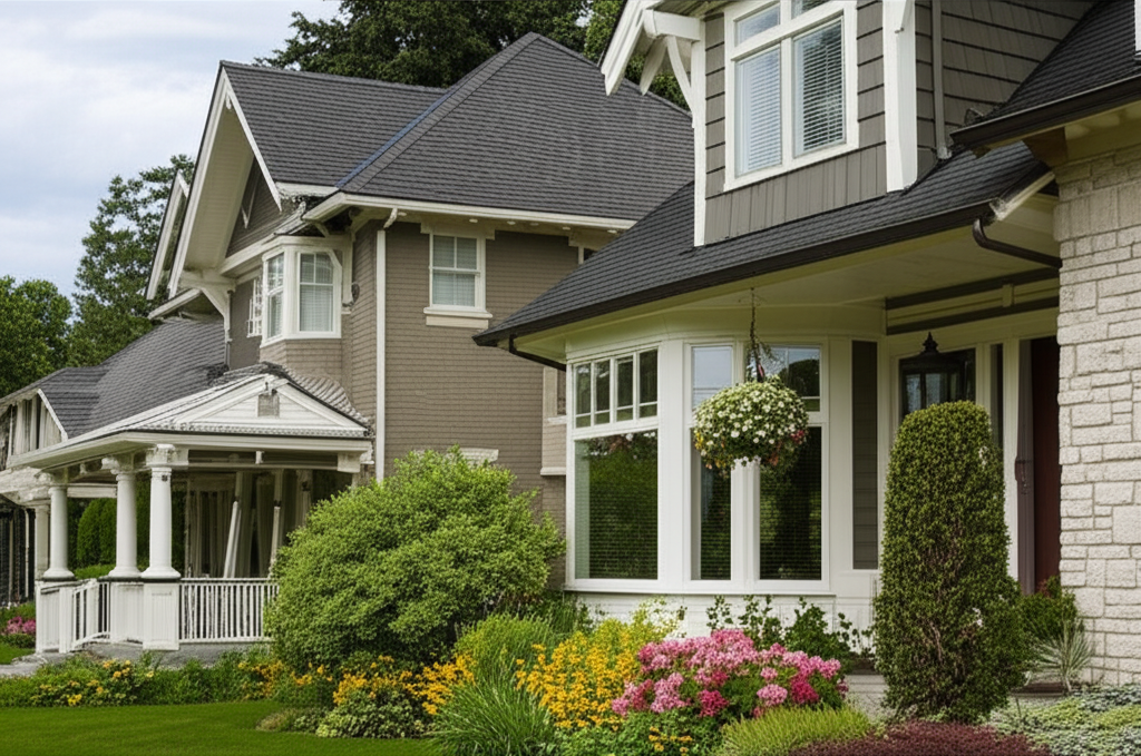 Historic homes in Millwood with professional gutter systems